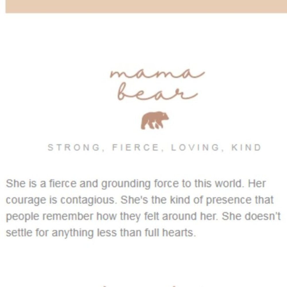 “Motherly Love” Mama Bear Pendant Layered Necklace - Picture 6 of 13